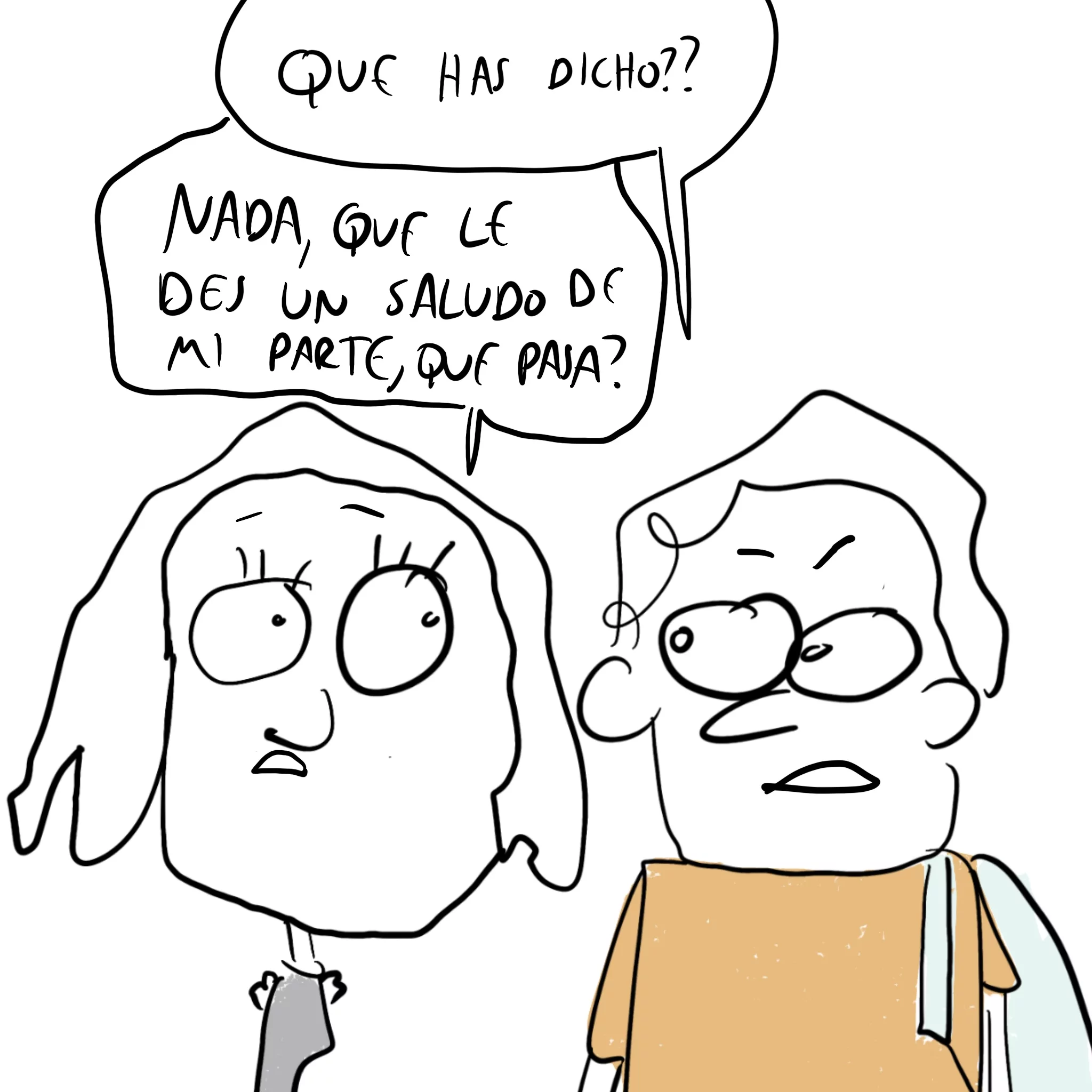 un saludo